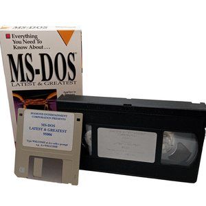 MS DOS Latest and Greatest VHS Floppy Video Everything You Need To Know Vintage